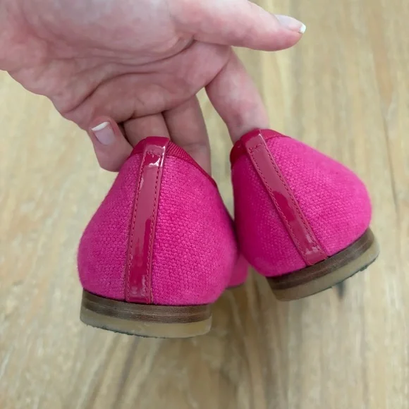 Margaux Pink Pointed Toe Bow Flats - Picture 4 of 6